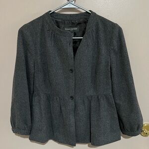 Banana Republic Charcoal Gray Pleated Waistcoat XS